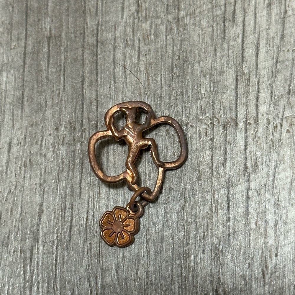 Lot Collection 5 Vintage Girl Scouts & Brownie Lapel pins uniform achievement - Picture 3 of 6